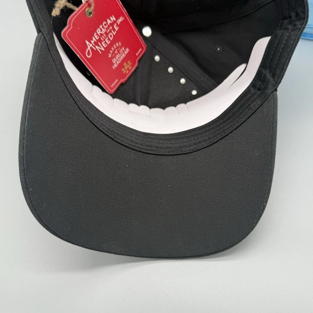 American Needle ACDC Highway to Hell Hat Black Studded Cap World Tour 1979 Rock‎